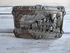 Train Locomotive Vintage Belt Buckle – Siskiyou Buckle Co. 1984