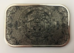 Mayan Aztec Belt Buckle Native Indian Calendario Aztec Calendar DEL SOL Mexican