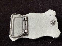 SILVER/GOLD Tone BELT BUCKLE WESTERN TEXAS LONGHORN STEER BULL COWBOY STARS 3”