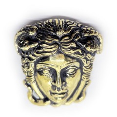 Medusa Ancient Greek Mythology Gorgo Brass Belt Buckle