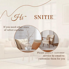 Amber Beige Crushed Velvet Curtains with Rod Pocket Luxurious Thermal Insulation