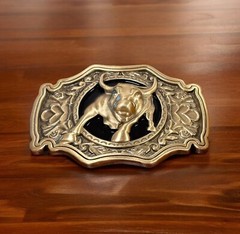 Belt Buckle for Men Western Rodeo Cowboy Solid Brass For Belt 1.5&Prime; (Buckle Only)