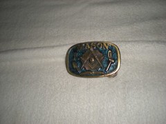 The Great American « MASON » Belt Buckle 1986 Made In USA