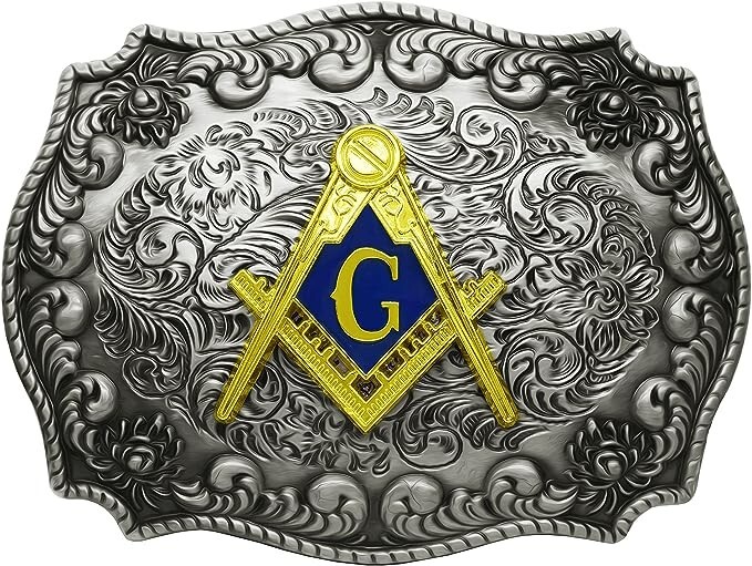 Masonic Belt Buckle Western Rodeo Fashion Unisex Belt Buckles Hebillas Vaqueras