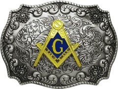 Masonic Belt Buckle Western Rodeo Fashion Unisex Belt Buckles Hebillas Vaqueras