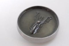 New Men Round Belt Buckle Silver Metal Cowboy Western Biker Skeleton Motorcycle