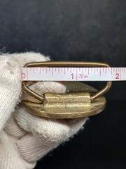 Solid Brass Country Music Guitar Belt Buckle