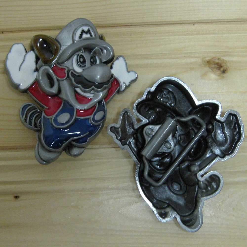 Mario Bros Nintendo cartoon belt buckle