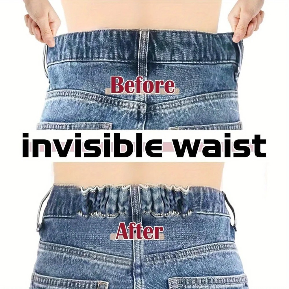 2 pieces Invisible belt tightener set Sewing tools Seamless trouser buckle adjus