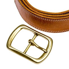 Men&rsquo;s Replacement Single Prong Belt Buckle 38-40mm Brass Stainless Steel