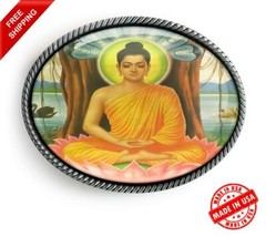 Buddha Gautama Belt Buckle – Spiritual Meditation Handmade Unisex Gift- 318