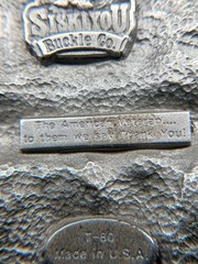 1988 Siskiyou American Veteran Enameled Belt Buckle