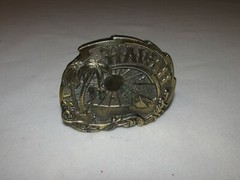 Vintage Hawaii Belt Buckle * Brass * The Great American Buckle Co. *