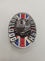British Bulldog Union Jack Belt Buckle UK Biker England Great Britain