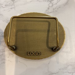 Custom Belt Buckle Card Holder, Colbolt Blue And Gold, One Of A Kind.