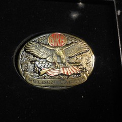Vintage NRA Golden Eagles Belt Buckle Limited Edition 930741 Made In USA