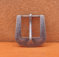 Men Retro Flower Carved Antique Western Cowboy Metal Buckle fits Leather Belt 1&Prime;