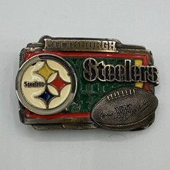 Great American Products Pittsburgh Steelers NFL Metal Belt Buckle for Men 1.5&Prime;