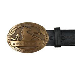🌟US Army 8th Cavalry Regiment, Honor & Courage Solid Brass Military Belt Buckle
