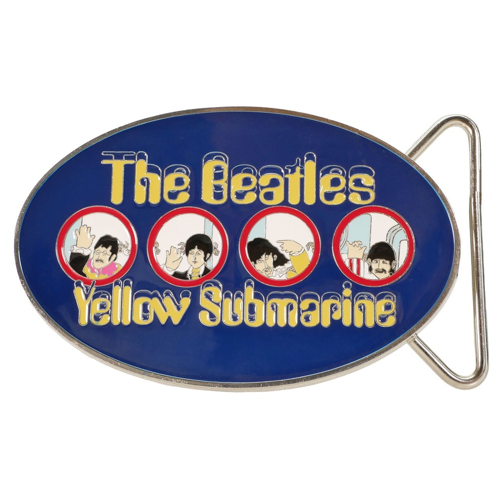 Men&rsquo;s Beatles Yellow Submarine Portholes Belt Buckle Multi