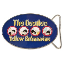 Men&rsquo;s Beatles Yellow Submarine Portholes Belt Buckle Multi