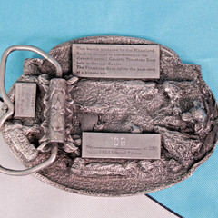 Vtg 80s Goessel Kansas Belt Buckle Lot of 3 Country Threshing Days 1984-1986