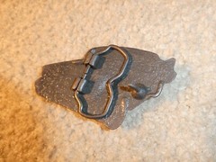 Vintage 1970s Brass Classic Sedan Car Belt Buckle 3 1/2&Prime; Wide