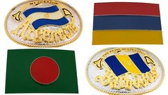 Flag Belt Buckles Men Unisex Metal Silver Gold Women North South America Us New