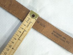 Vintage Western Belt Mens 34-36 Brown Brass Saddle Buckle 70s Cowboy Retro Style