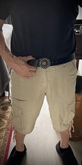 Handmade Round Cross Belt Buckle Gothic Rock Metal Darren McNeese