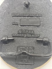 Patriot Missile Belt Buckle Brass 1988 Limited Edition