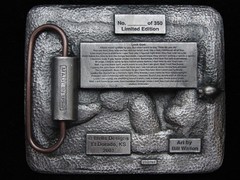 PD21106 2001 **14TH ANNUAL HEROES OF THE HORIZON KANSAS** MILITARY BELT BUCKLE