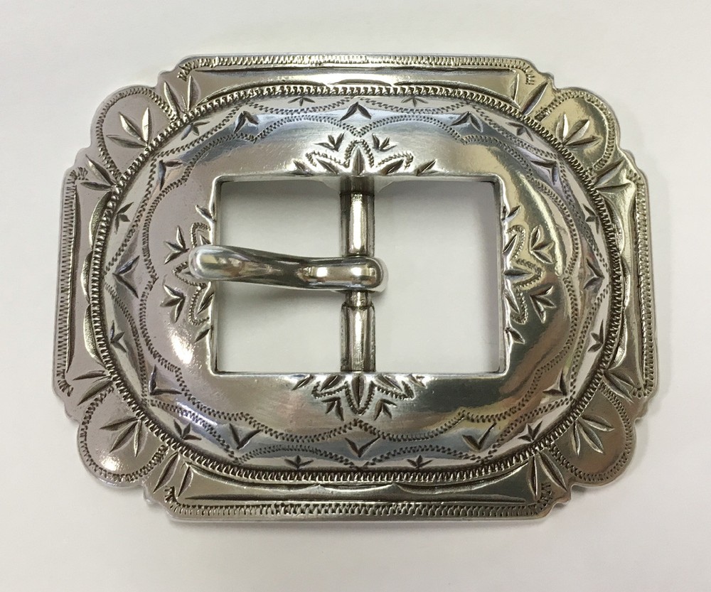 WESTERN HORSE SADDLE HEADSTALL BRIDLE ANTIQUE ENGRAVED CART BUCKLE fit&rsquo;s 3/4&Prime;