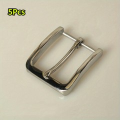 5x Replacement Solid Stainless Steel Single Prong Belt Buckle 4cm Width Quality
