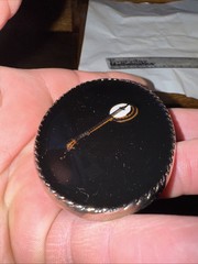 Vintage Banjo Bluegrass Silver Black Belt Buckle Rare Fast Free Shipping