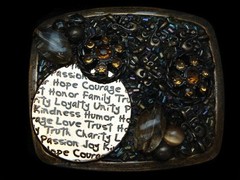 PL13109 REALLY COOL **BEADS, STONES, CRYSTALS** DESIGN FASHION ART BELT BUCKLE