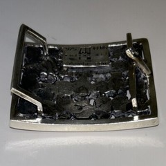soffer ari belt buckle 925 silver with ruby gemstones in skull eyes