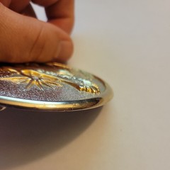 Eagle Belt Buckle 70s Gold Western Bird Cowboy Hawk Oval Retro Vintage