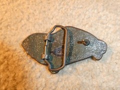 Vintage 1970s Brass Corvette Car Belt Buckle 3 3/4&Prime; Wide #2