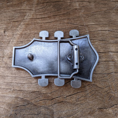 Blue Guitar Head Belt Buckle Western Cowboys Belt Buckle Mens Womens Belt Buckle