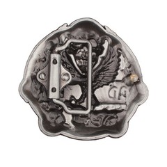 Skull and Eagle Men&rsquo;s Belt Buckle Western Cowboy Native American (SK-08)