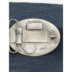 1999 Indy 500 Limited Edition Belt Buckle 226/500 Pewter Vintage Helmet Goggles