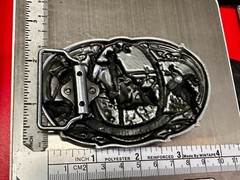 Championship Rodeo Bull Riding Rider Champion Trophy Award Cowboy Belt Buckle
