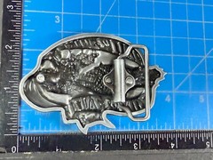 LIVE to RIDE, RIDE to LIVE Patriotic Eagle USA Motorcycle Bikers Belt Buckle