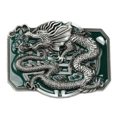 Oriental Dragon Belt Buckle Western Cowboy Motorcyclist (DRGN-02-S)