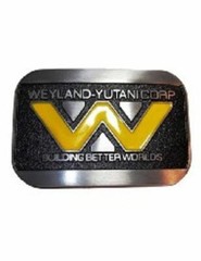 Alien Weyland Yutani Corp Logo Enamel Metal Belt Buckle