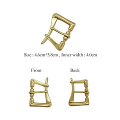 Solid Brass High End Casual Belt Buckle 40mm Pin Buckle Quick Release Accessory