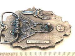 Vintage 1977 CSA Country Boy Cowboy Redneck Belt Buckle Made in the USA