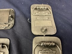 Vintage Buckle Connection Belt Buckles Military Aircraft Lot Of 6 WW2 Planes