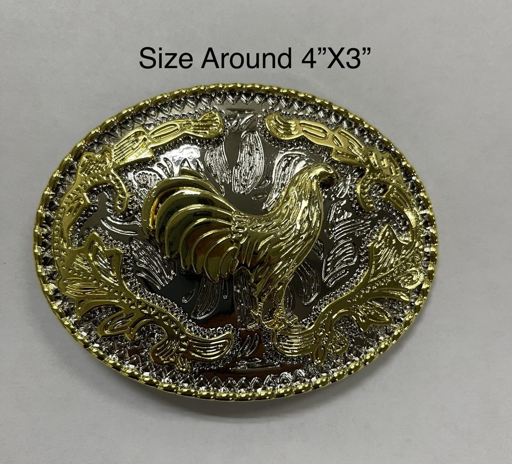 ROOSTER BELT BUCKLE WESTERN RODEO FASHION ANIMAL HORSE Hebillas Vaqueras